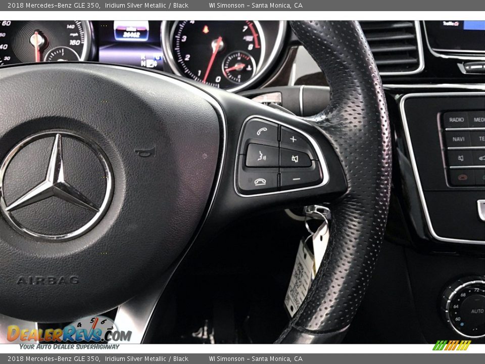 2018 Mercedes-Benz GLE 350 Iridium Silver Metallic / Black Photo #22