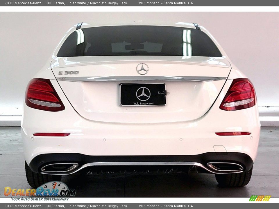 2018 Mercedes-Benz E 300 Sedan Polar White / Macchiato Beige/Black Photo #3