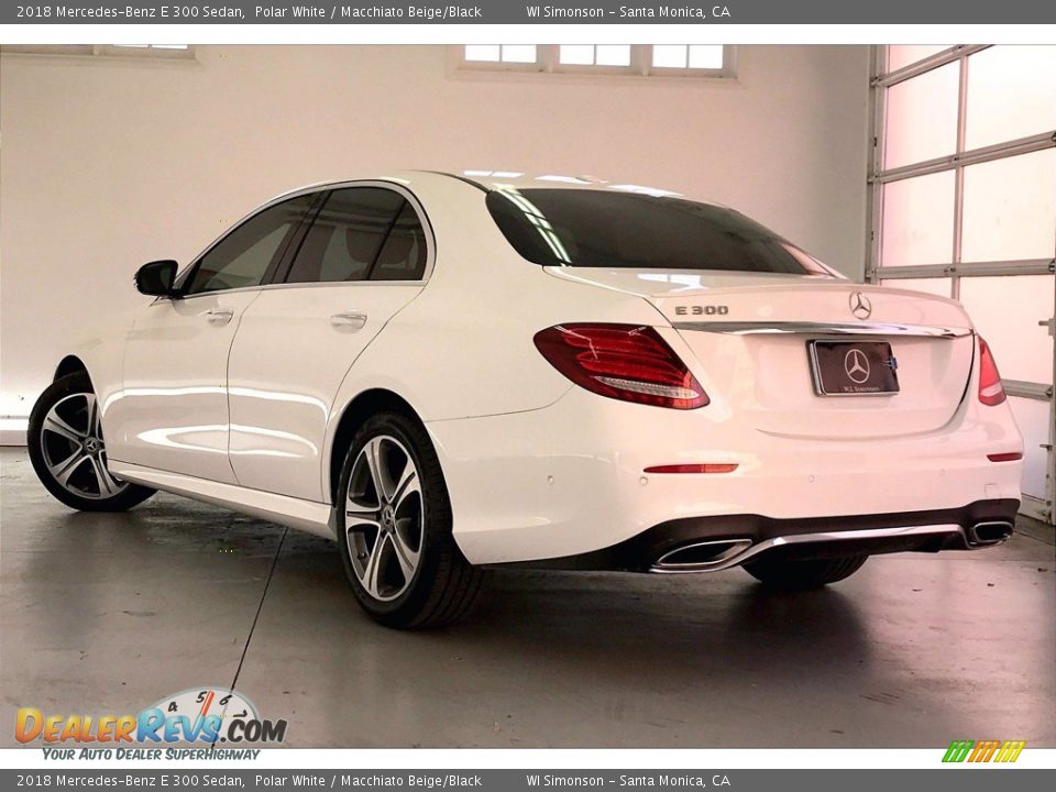 2018 Mercedes-Benz E 300 Sedan Polar White / Macchiato Beige/Black Photo #10