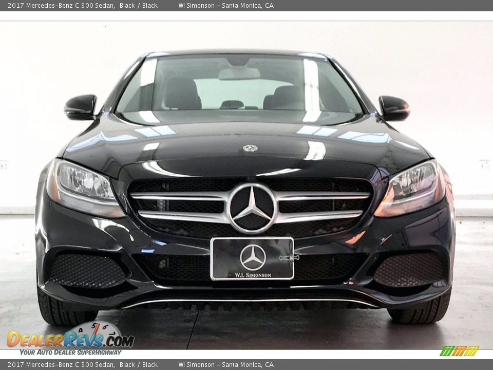 2017 Mercedes-Benz C 300 Sedan Black / Black Photo #2