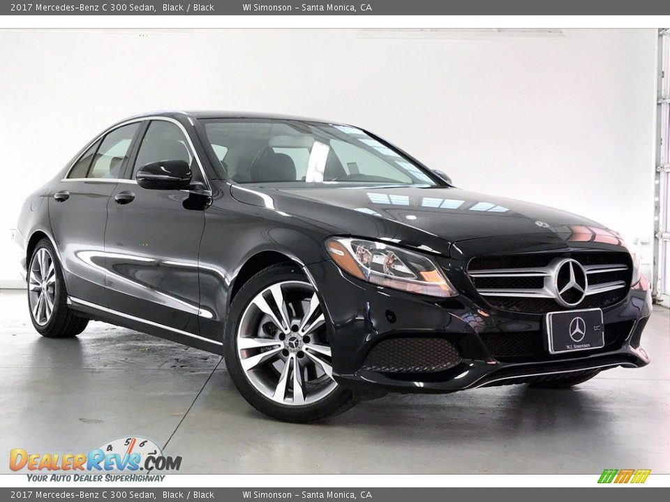 2017 Mercedes-Benz C 300 Sedan Black / Black Photo #34