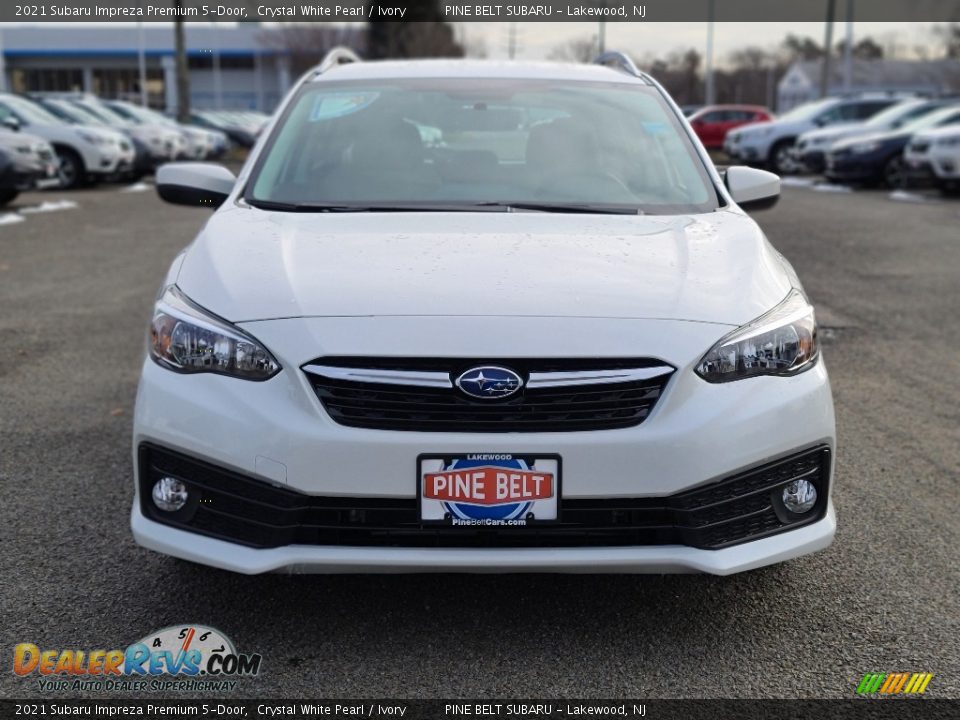 2021 Subaru Impreza Premium 5-Door Crystal White Pearl / Ivory Photo #3