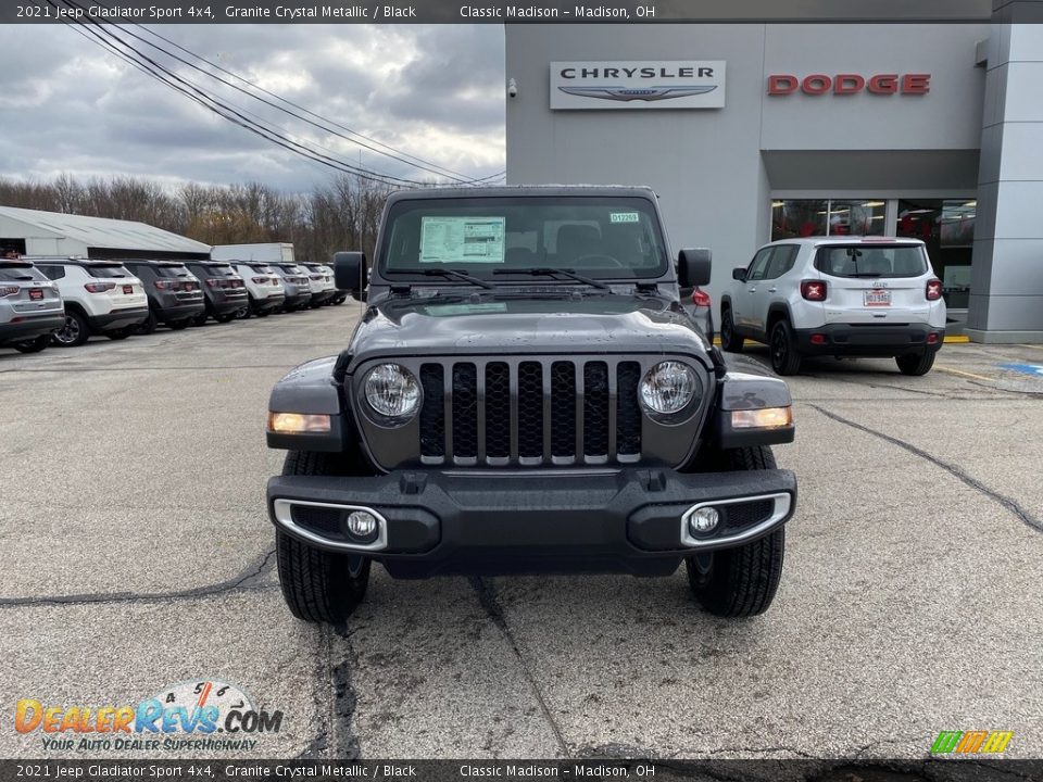 2021 Jeep Gladiator Sport 4x4 Granite Crystal Metallic / Black Photo #7