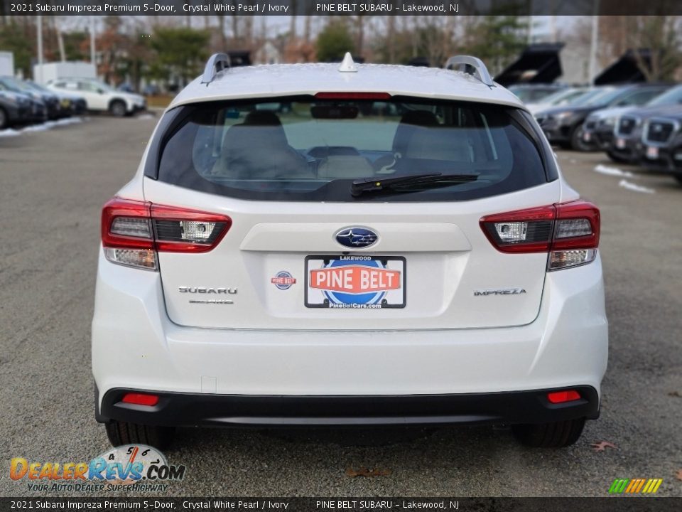 2021 Subaru Impreza Premium 5-Door Crystal White Pearl / Ivory Photo #7