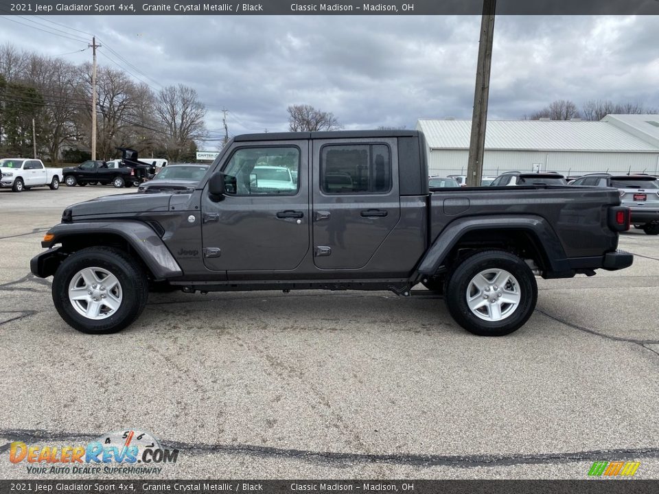2021 Jeep Gladiator Sport 4x4 Granite Crystal Metallic / Black Photo #8