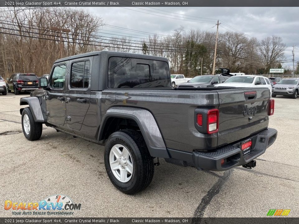 2021 Jeep Gladiator Sport 4x4 Granite Crystal Metallic / Black Photo #9