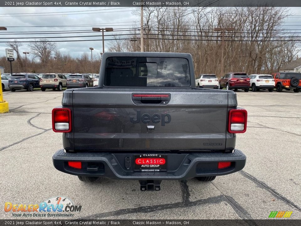 2021 Jeep Gladiator Sport 4x4 Granite Crystal Metallic / Black Photo #10