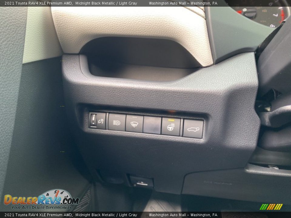 2021 Toyota RAV4 XLE Premium AWD Midnight Black Metallic / Light Gray Photo #21