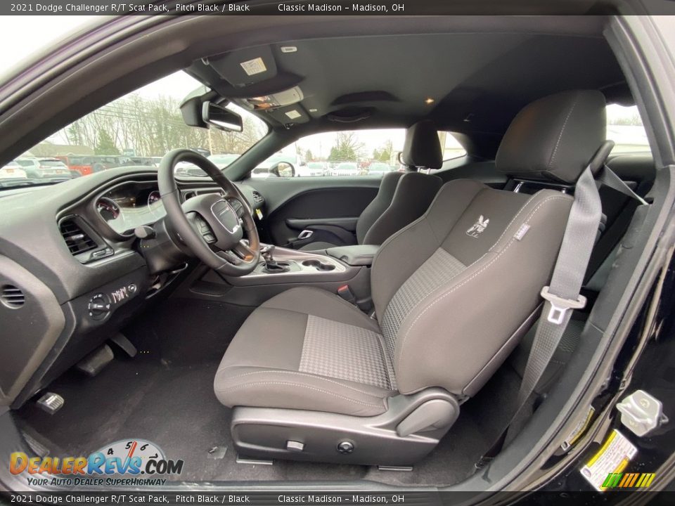 Black Interior - 2021 Dodge Challenger R/T Scat Pack Photo #2