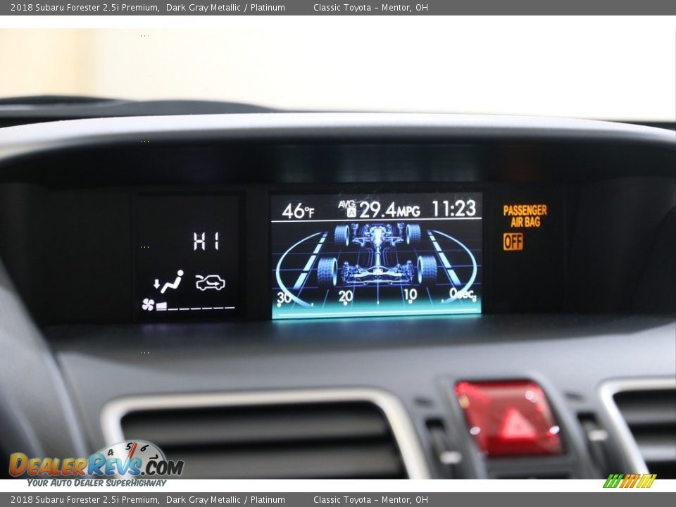 2018 Subaru Forester 2.5i Premium Dark Gray Metallic / Platinum Photo #13