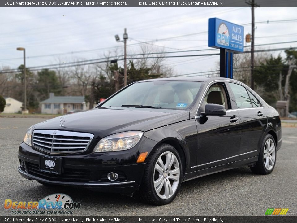 2011 Mercedes-Benz C 300 Luxury 4Matic Black / Almond/Mocha Photo #1