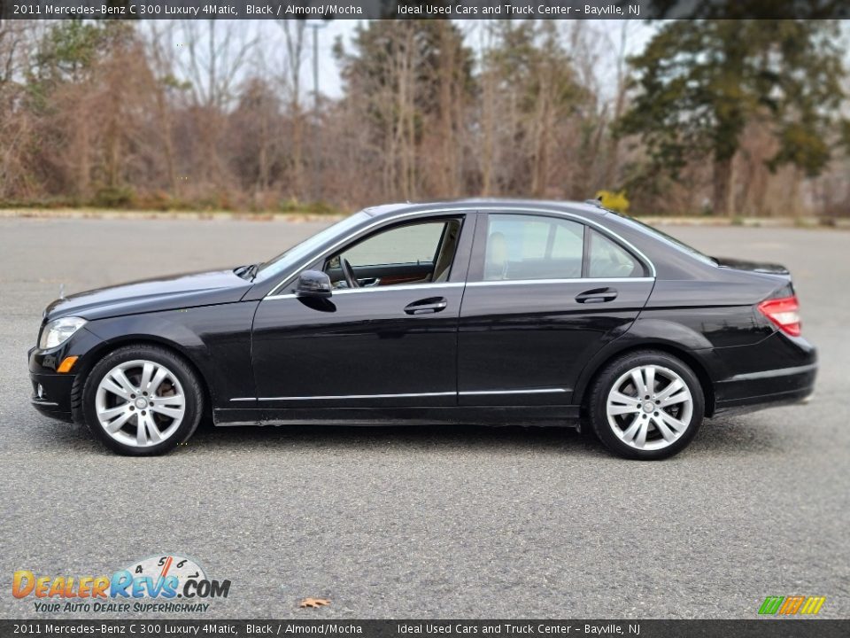 2011 Mercedes-Benz C 300 Luxury 4Matic Black / Almond/Mocha Photo #2