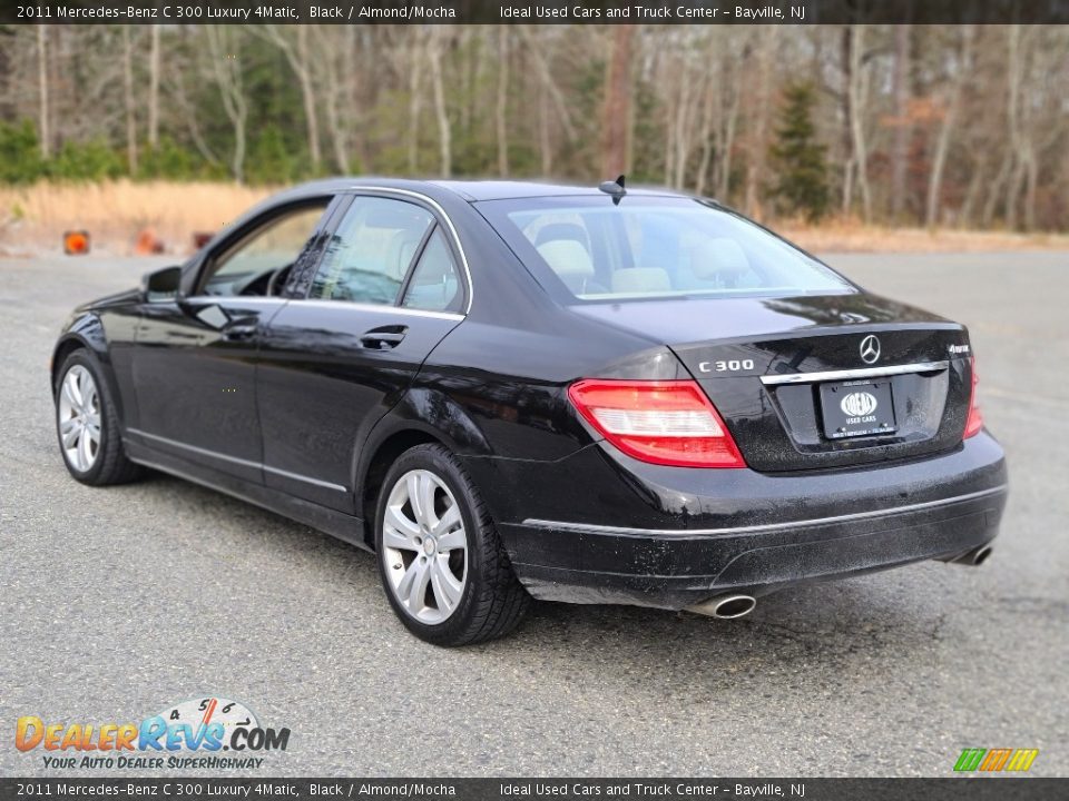 2011 Mercedes-Benz C 300 Luxury 4Matic Black / Almond/Mocha Photo #3