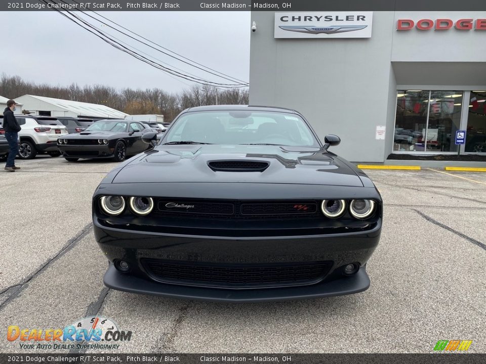 2021 Dodge Challenger R/T Scat Pack Pitch Black / Black Photo #7