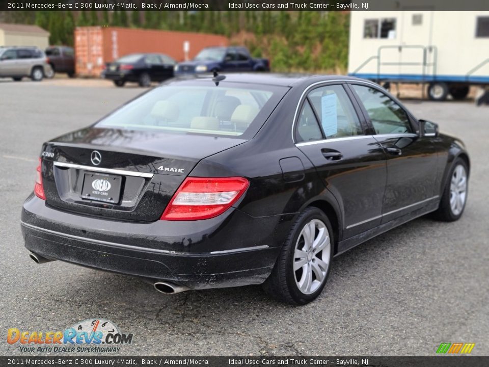 2011 Mercedes-Benz C 300 Luxury 4Matic Black / Almond/Mocha Photo #5