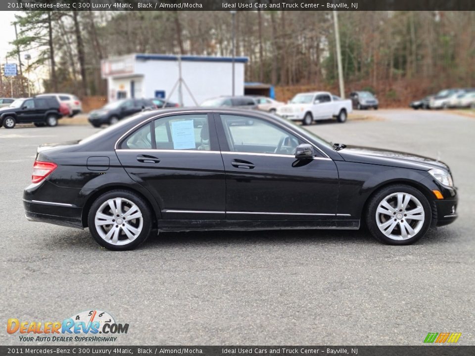 2011 Mercedes-Benz C 300 Luxury 4Matic Black / Almond/Mocha Photo #6