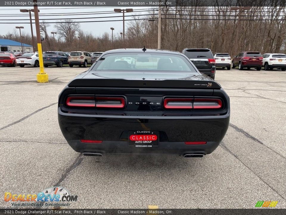 2021 Dodge Challenger R/T Scat Pack Pitch Black / Black Photo #10