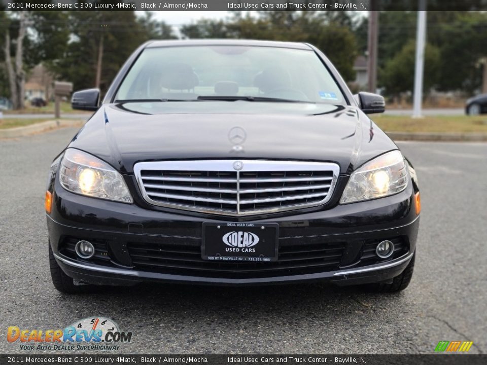 2011 Mercedes-Benz C 300 Luxury 4Matic Black / Almond/Mocha Photo #8