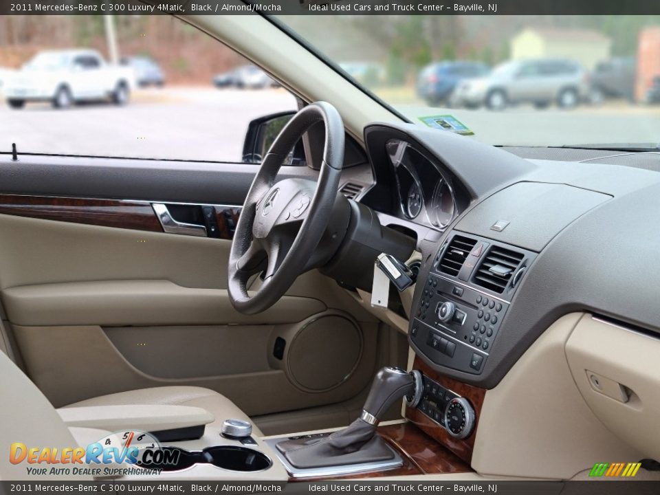 2011 Mercedes-Benz C 300 Luxury 4Matic Black / Almond/Mocha Photo #10