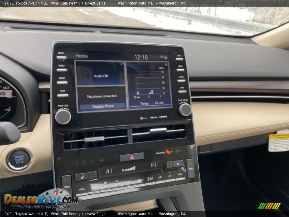 2021 Toyota Avalon XLE Wind Chill Pearl / Harvest Beige Photo #8