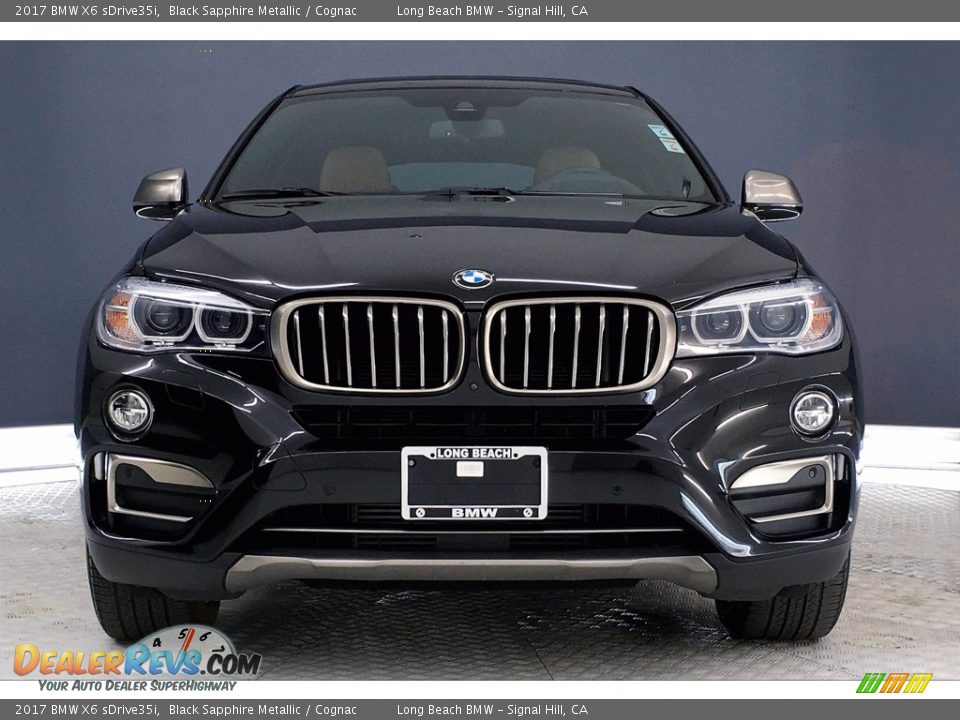 2017 BMW X6 sDrive35i Black Sapphire Metallic / Cognac Photo #2