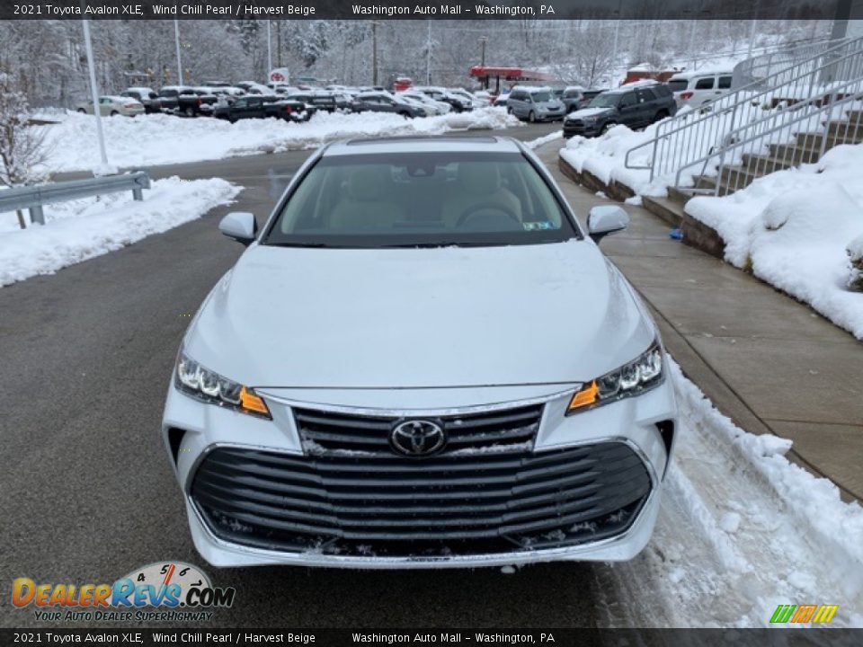 2021 Toyota Avalon XLE Wind Chill Pearl / Harvest Beige Photo #12
