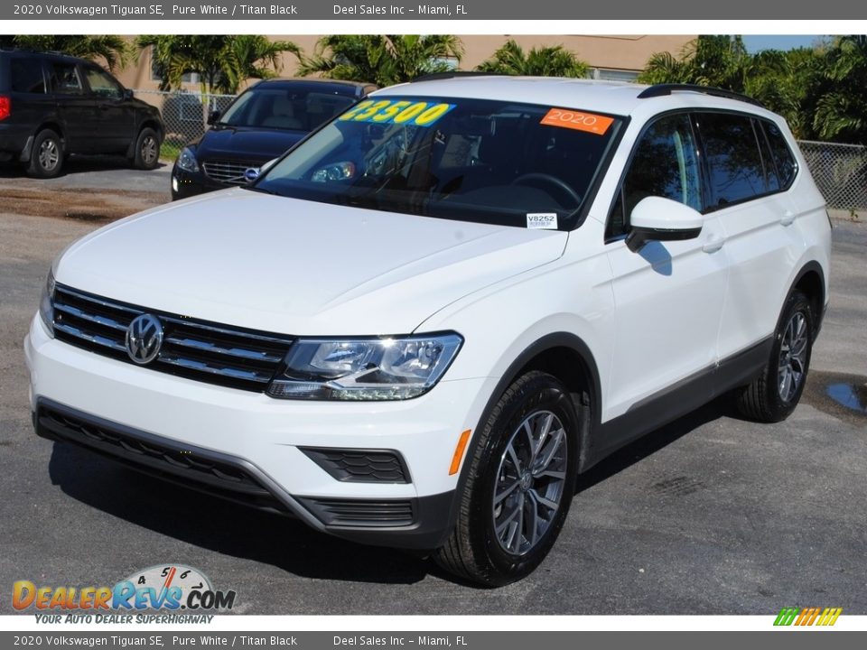 2020 Volkswagen Tiguan SE Pure White / Titan Black Photo #4