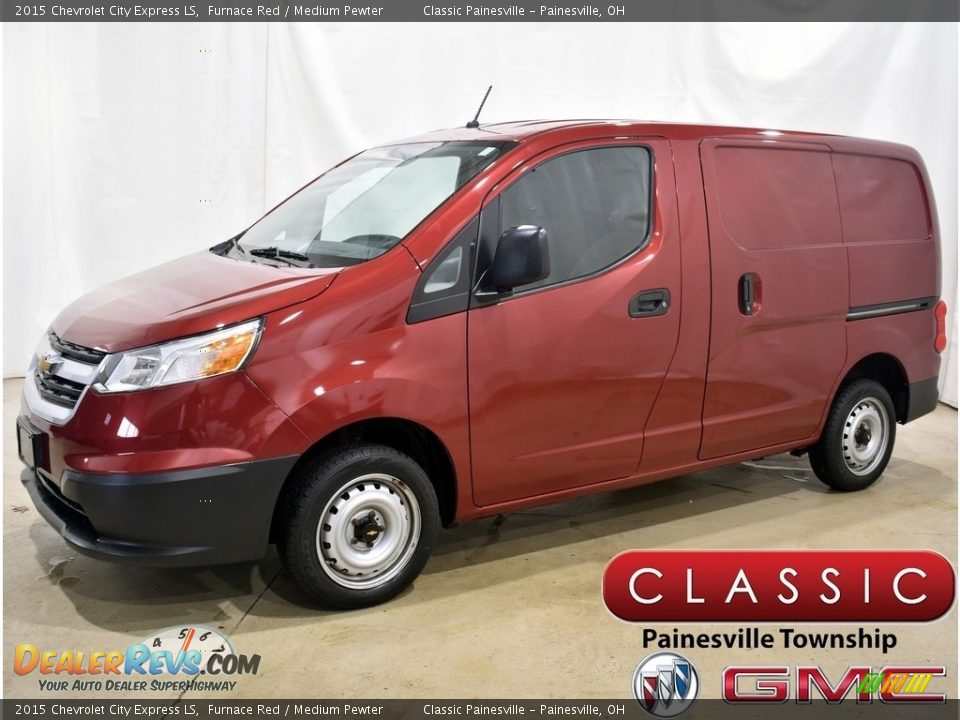 2015 Chevrolet City Express LS Furnace Red / Medium Pewter Photo #1