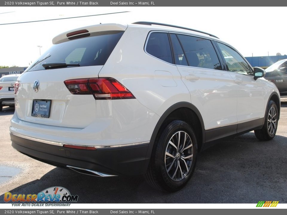 2020 Volkswagen Tiguan SE Pure White / Titan Black Photo #7