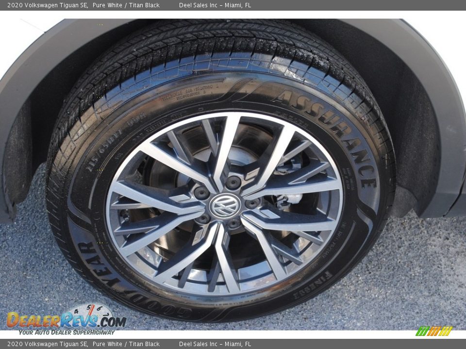 2020 Volkswagen Tiguan SE Pure White / Titan Black Photo #8