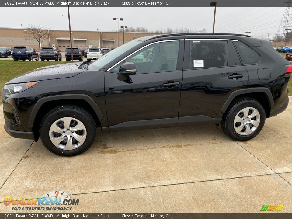 2021 Toyota RAV4 LE AWD Midnight Black Metallic / Black Photo #1