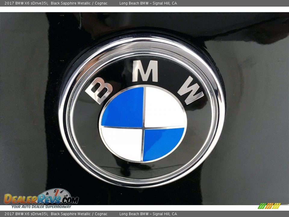 2017 BMW X6 sDrive35i Black Sapphire Metallic / Cognac Photo #34