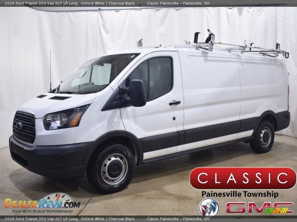 2016 Ford Transit 350 Van XLT LR Long Oxford White / Charcoal Black Photo #1