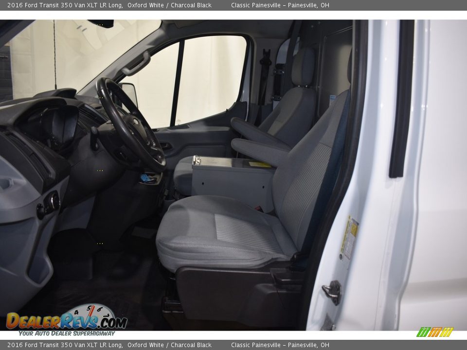 2016 Ford Transit 350 Van XLT LR Long Oxford White / Charcoal Black Photo #6