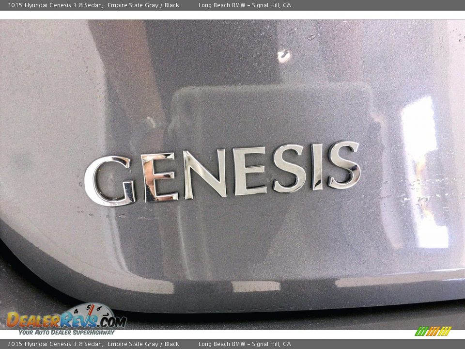 2015 Hyundai Genesis 3.8 Sedan Empire State Gray / Black Photo #7