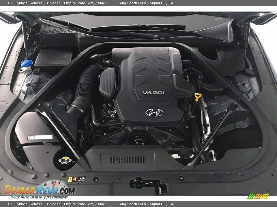 2015 Hyundai Genesis 3.8 Sedan Empire State Gray / Black Photo #9