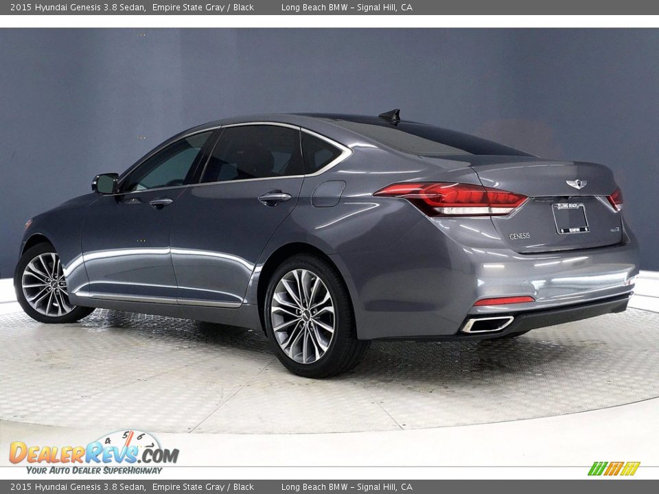 2015 Hyundai Genesis 3.8 Sedan Empire State Gray / Black Photo #10