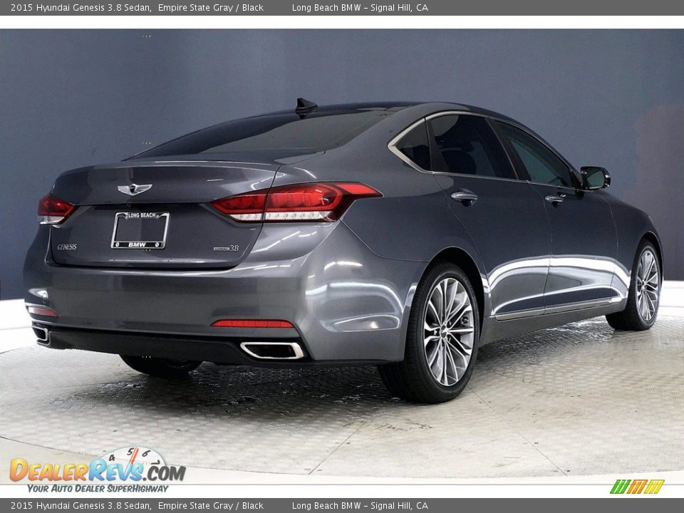 2015 Hyundai Genesis 3.8 Sedan Empire State Gray / Black Photo #13