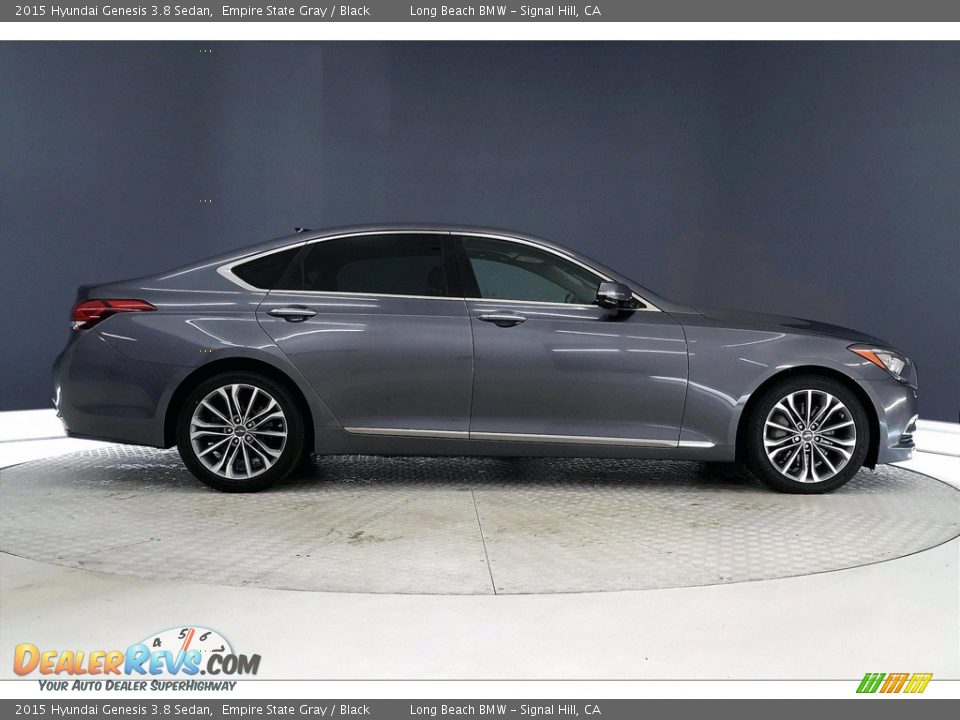 2015 Hyundai Genesis 3.8 Sedan Empire State Gray / Black Photo #14