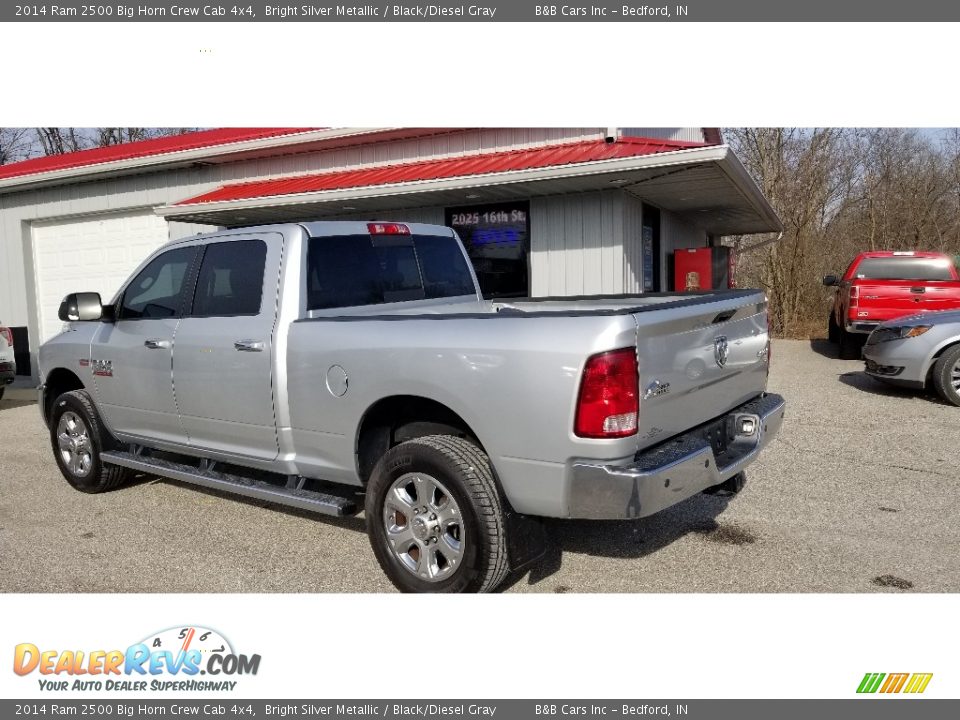 2014 Ram 2500 Big Horn Crew Cab 4x4 Bright Silver Metallic / Black/Diesel Gray Photo #3