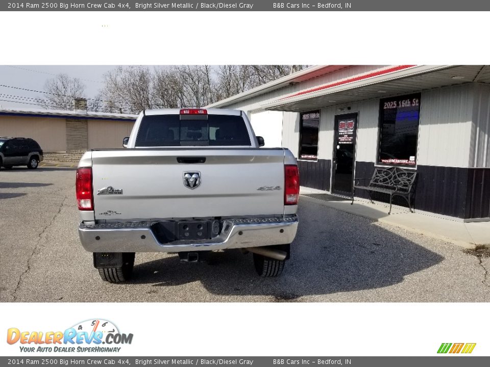 2014 Ram 2500 Big Horn Crew Cab 4x4 Bright Silver Metallic / Black/Diesel Gray Photo #4