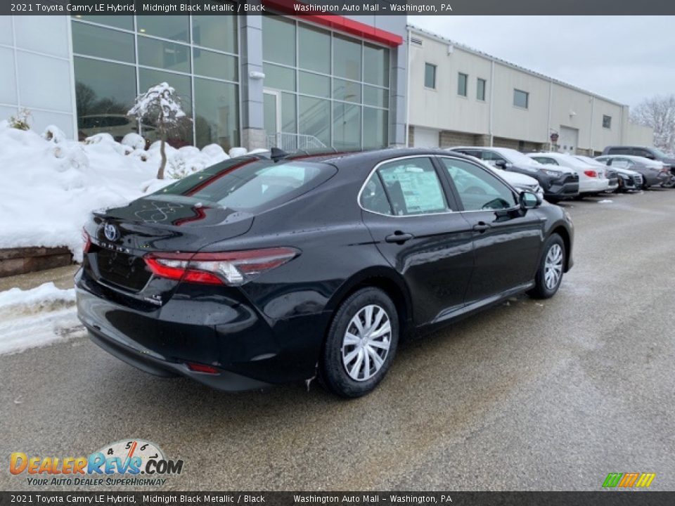 2021 Toyota Camry LE Hybrid Midnight Black Metallic / Black Photo #14