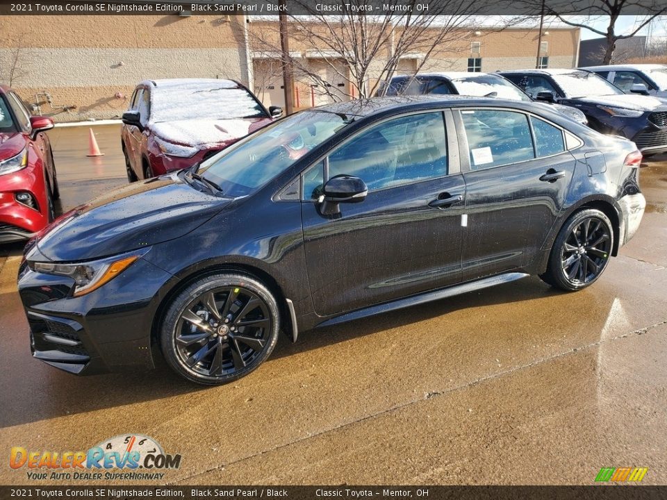 2021 Toyota Corolla SE Nightshade Edition Black Sand Pearl / Black Photo #1