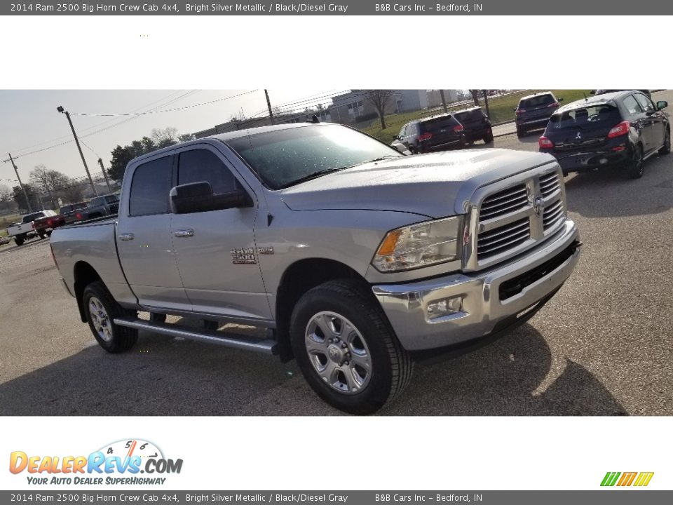 2014 Ram 2500 Big Horn Crew Cab 4x4 Bright Silver Metallic / Black/Diesel Gray Photo #7