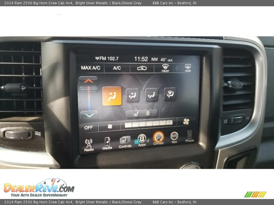 Controls of 2014 Ram 2500 Big Horn Crew Cab 4x4 Photo #15