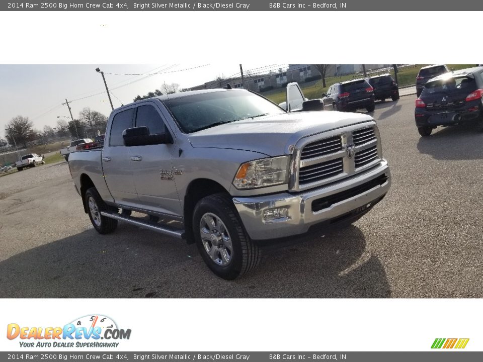 2014 Ram 2500 Big Horn Crew Cab 4x4 Bright Silver Metallic / Black/Diesel Gray Photo #25