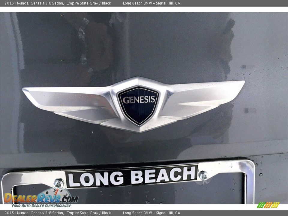 2015 Hyundai Genesis 3.8 Sedan Empire State Gray / Black Photo #34