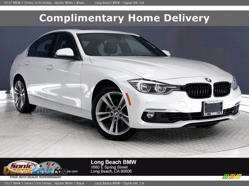 2017 BMW 3 Series 330i Sedan Alpine White / Black Photo #1