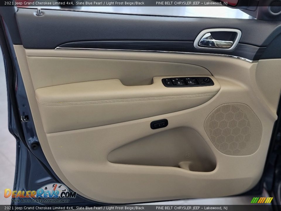 2021 Jeep Grand Cherokee Limited 4x4 Slate Blue Pearl / Light Frost Beige/Black Photo #10