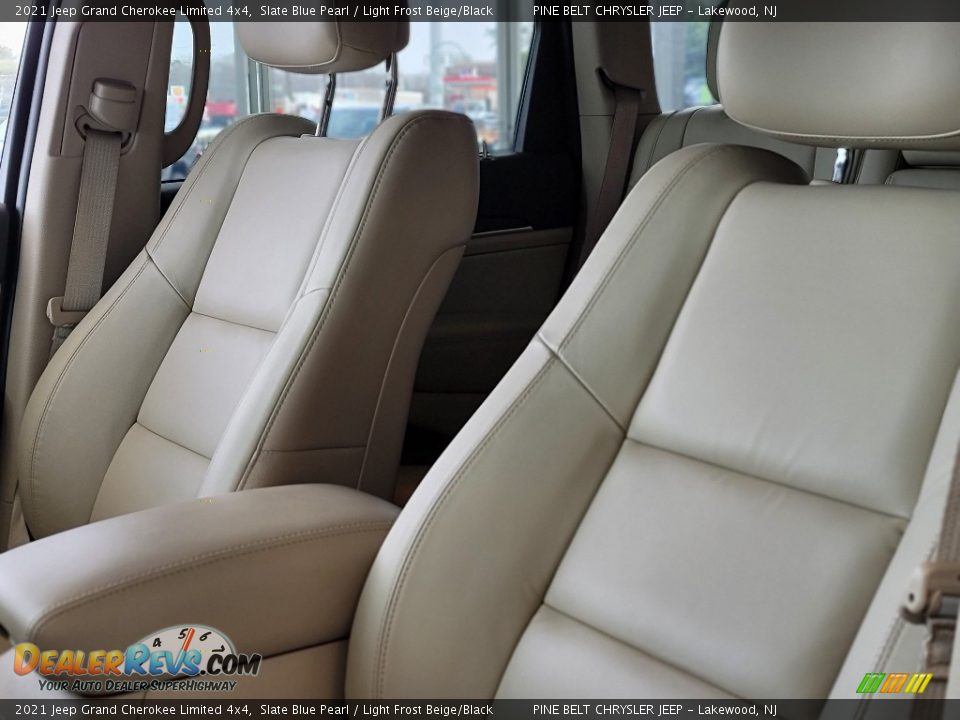 2021 Jeep Grand Cherokee Limited 4x4 Slate Blue Pearl / Light Frost Beige/Black Photo #15